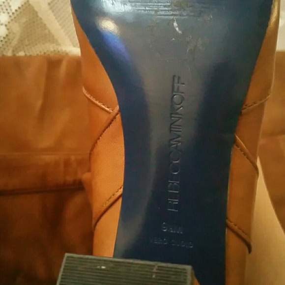 Rebecca Minkoff 9.5 Leather boots Cognac  BROWN BEAUTIFUL - Picture 12 of 16